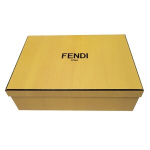 Fendi Roma Gift Box Logo Empty Shoe Storage Decorative Organizer 10 x 7 x 3 in